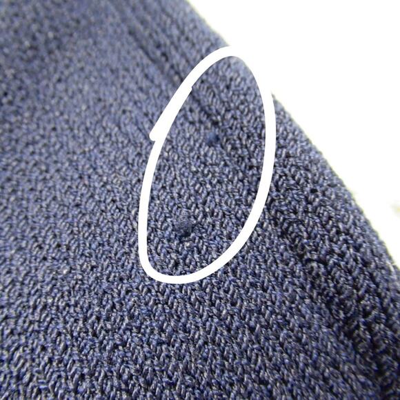 ST. JOHN Dark Blue Santana Knit Wool Blend Knit Trousers Pants Women’s Size 12 - Picture 11 of 12